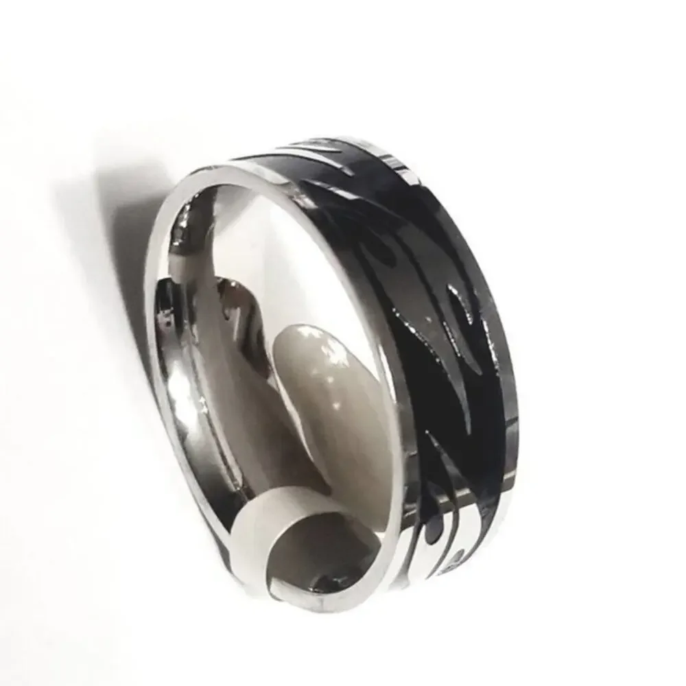 New stainless steel with black‎ center size 13